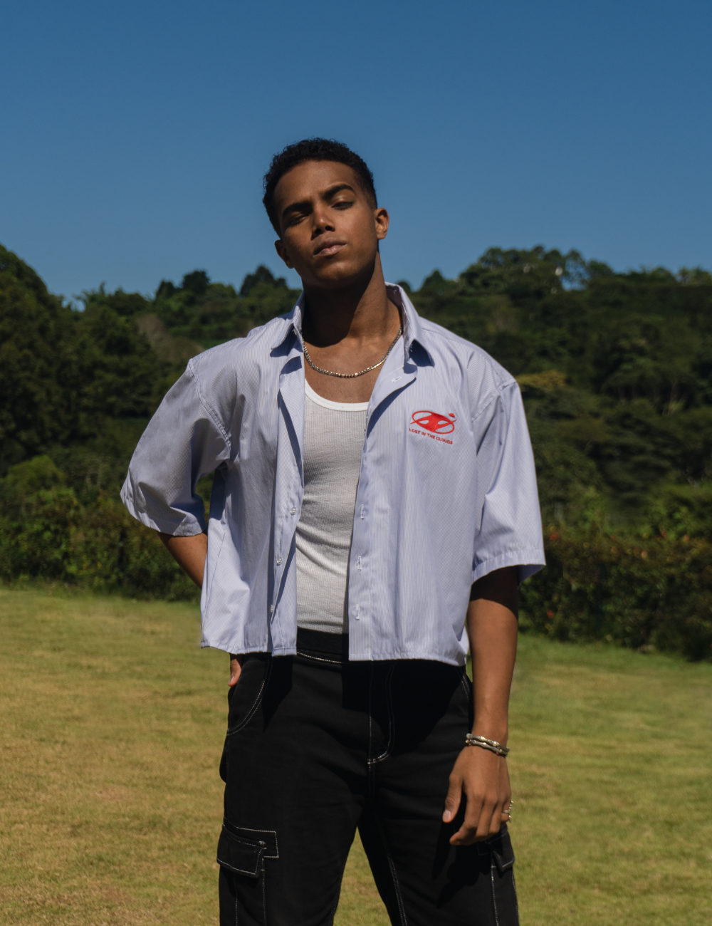 RED CLOUD BOXY SHIRT