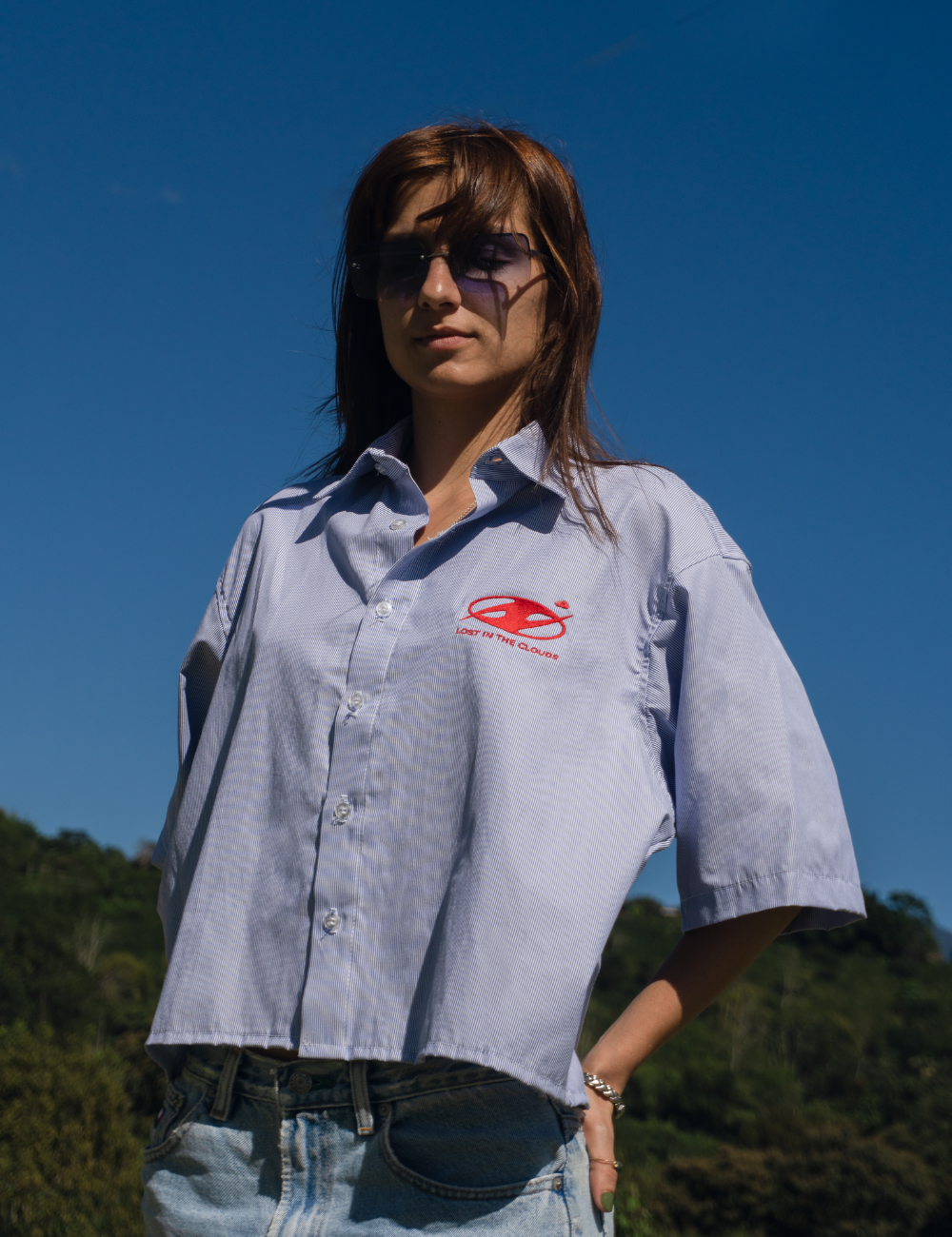 RED CLOUD BOXY SHIRT