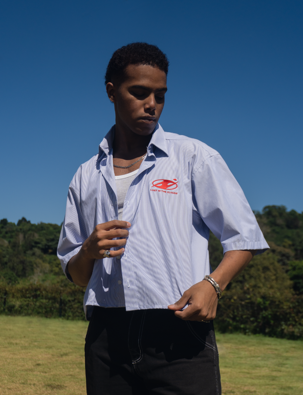 RED CLOUD BOXY SHIRT